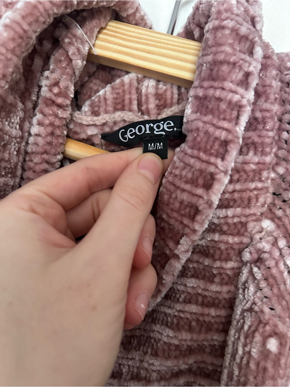pink knit cardigan